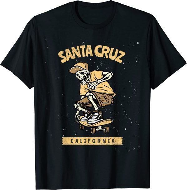 Old School Skater Santa Cruz California Shirt