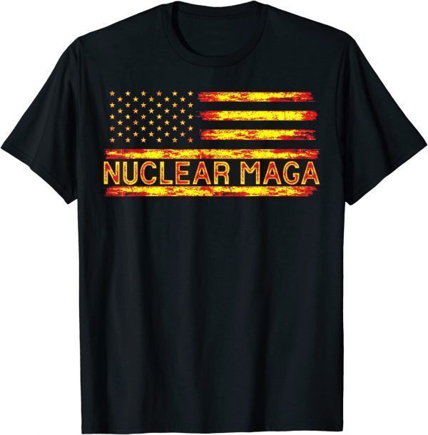 Nuclear Maga USA flag Vintage T-Shirt