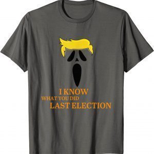 I Know What You Did Last Election Halloween Day W Trump T-Shirt
