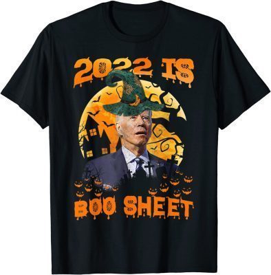 Funny Biden Confused Halloween 2022 Is Boo Sheet Men Women T-Shirt