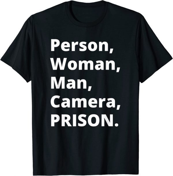Person, Woman, Man, Camera, PRISON T-Shirt