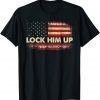 Lock Him Up American Flag Vintage T-Shirt