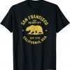 Vintage San Francisco Retro California Bear Travel Souvenir T-Shirt