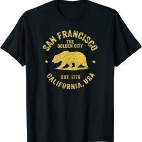 Vintage San Francisco Retro California Bear Travel Souvenir T-Shirt