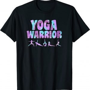 Classic Tie Dye Yoga Warrior Poses T-Shirt