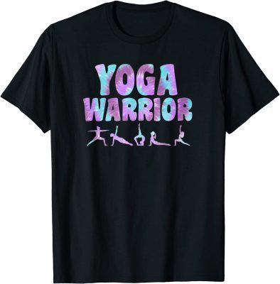 Classic Tie Dye Yoga Warrior Poses T-Shirt