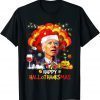 Funny Joe Biden Happy Hallothanksmas Merry Halloween 2022 T-Shirt
