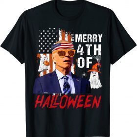 Merry 4th Of Halloween Joe Biden Confused Men Women Gift T-Shirt