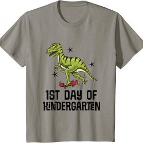 Kids 1st Day of Kindergarten Back to School Dinosaur 2022 T-Shirt