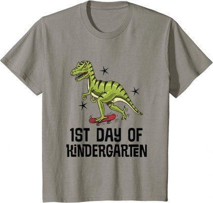 Kids 1st Day of Kindergarten Back to School Dinosaur 2022 T-Shirt