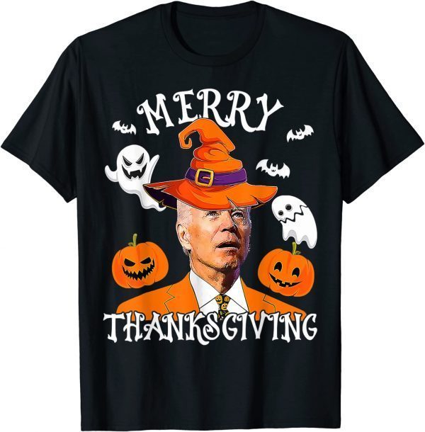 Joe Biden Confused Merry Thanksgiving For Halloween T-Shirt