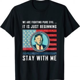 Official Stay with me Trump 2024 America Flag I'll Be Back 47th T-Shirt