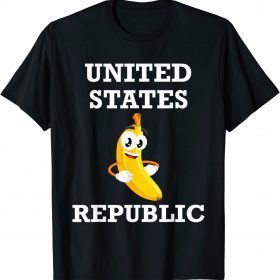 Trump 2024 Banana Biden Republic America Satire Republican Funny T-Shirt