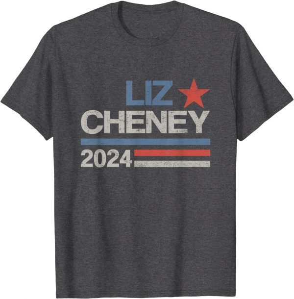 Vintage Liz Cheney for President 2024 USA Election Liz 24 T-Shirt
