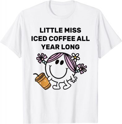 Official Little Miss Iced Coffee All Year Long T-Shirt