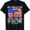 Joe Biden Quote Buy A Man Eat Fish Fishing Political Tee Shirt