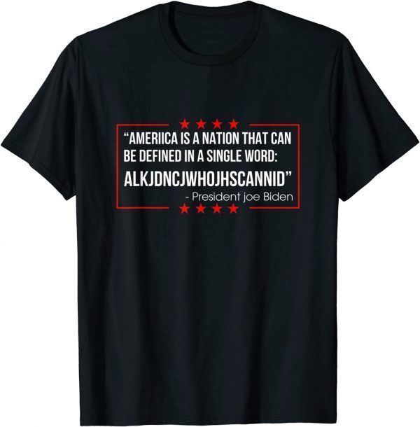 America Is A Nation That Can Be Defined In Single Word Biden Official T-Shirt