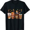 Funny Trump , Pumpkin Spice Fall Leaves Autumn Coffee Lover 2022 T-Shirt