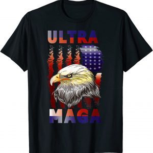 Classic Ultra Mega Eagle with the flag T-Shirt