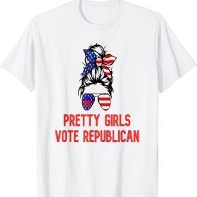 Pretty girls vote republican vote red elections 2022 T-Shirt