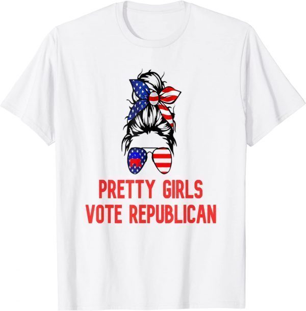 Pretty girls vote republican vote red elections 2022 T-Shirt