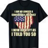 I Am No Longer A Conspiracy Theorist Patriotic Heart Classic T-Shirt