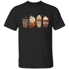 Funny Horror movie and coffee halloween shirt