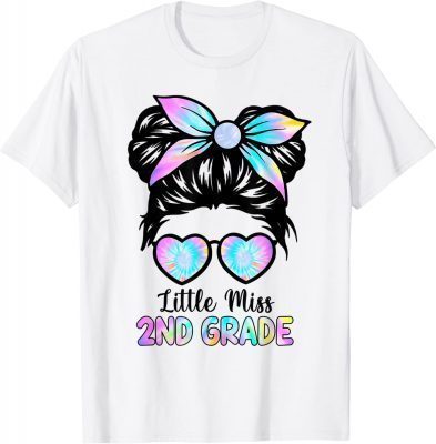 Little Miss Second Grade Girl Back To School 2nd Grade Shirt