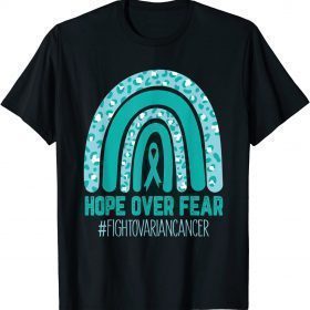 Fight Ovarian Cancer Awareness Teal Ribbon Products Shirt