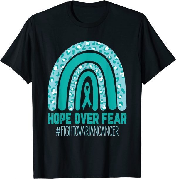 Fight Ovarian Cancer Awareness Teal Ribbon Products Shirt