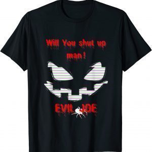 Vintage Mens Will you shut up man! Joe Biden Quote Halloween T-Shirt
