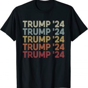 Donald Trump 2024 For President Pro Trump 2024 Retro Text Classic T-Shirt