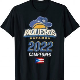 Vaqueros de Bayamon Campeones 2022 Tee Shirt