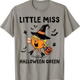 T-Shirt Little Miss Halloween Queen Pumpkin
