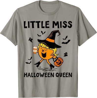 T-Shirt Little Miss Halloween Queen Pumpkin