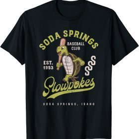 Funny Soda Springs Slowpokes Retro Minor League Baseball Team T-Shirt