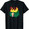 Biden Dumpster Fire Funny Confused Biden Anti Biden Official T-Shirt