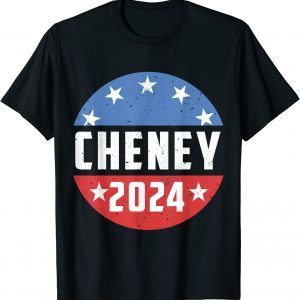 Retro USA Flag Liz Cheney 2024 USA Election T-Shirt