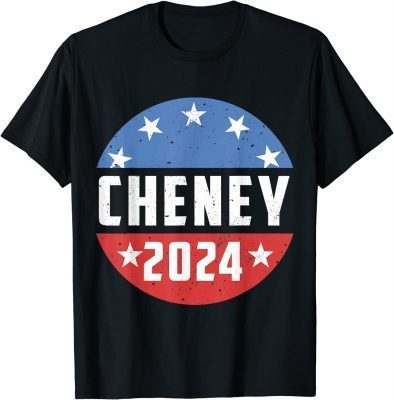 Retro USA Flag Liz Cheney 2024 USA Election T-Shirt