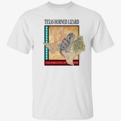Texas horned lizard texas parks and wildlife series Funny T-Shirt