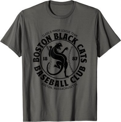 2022 Boston Black Cats Baseball Retro Minor League Baseball Team T-Shirt