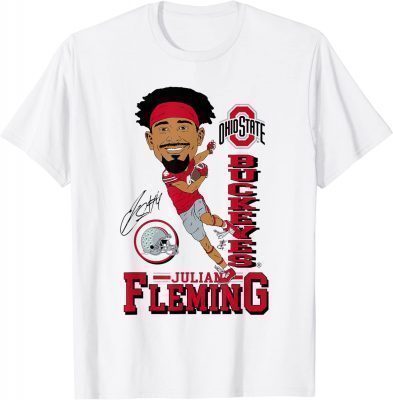 Ohio State Julian Fleming NIL Character Officially Licensed T-Shirt