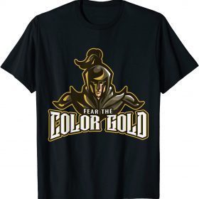 Official Color Gold Fear Knights Novelty Dragon T-Shirt