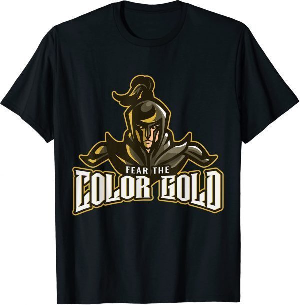 Official Color Gold Fear Knights Novelty Dragon T-Shirt