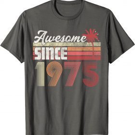 Awesome Since 1975 47th Birthday Gift T-Shirt