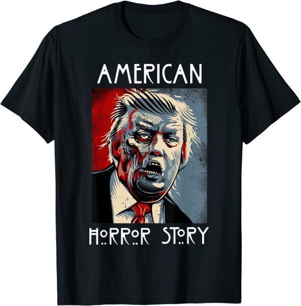 Funny American Trump Halloween Horror T-Shirt