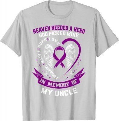 2022 Heaven Needed a Hero God Picked My Uncle Alzheimers Shirts