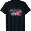 Trump Won American Flag Tee Shirt