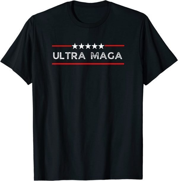 Ultra Maga Proud Ultra-Maga Patriot USA Pro Trump Supporter T-Shirt
