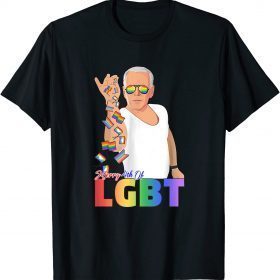Funny Anti Biden Salt Merry 4th Of LGBTQ Coming Out Day T-Shirt